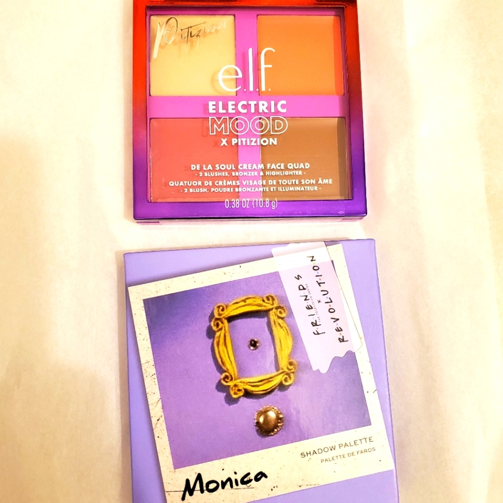 Friends Monica Eyeshadow palette & Elf Electric Mood palette
